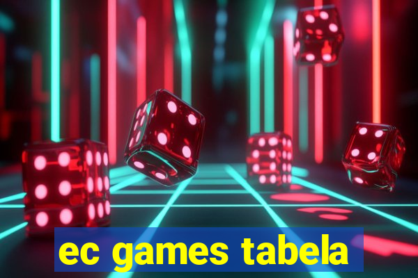 ec games tabela